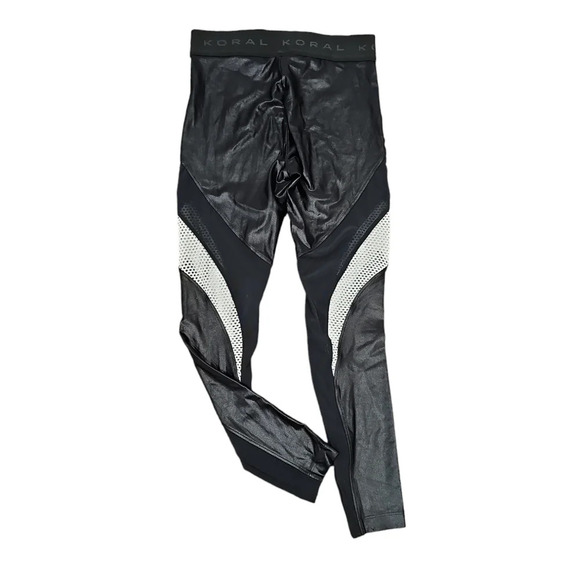 Koral Frame Mesh Panel High Waist Leggings Sz S - Picture 9 of 10